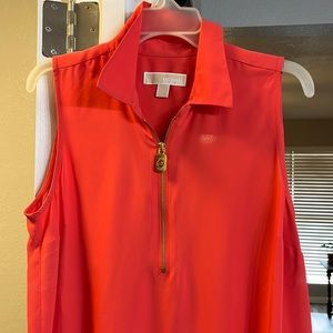Michael Kors sleeveless top with zipper in the front like New wore once
